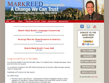 Tablet Screenshot of markreedforcongress.com